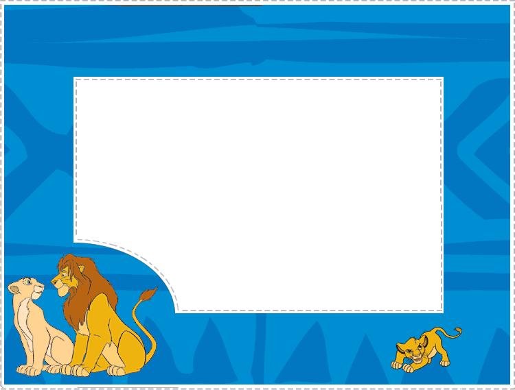 cadre de tableau simba le lion